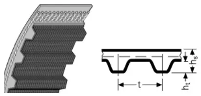 Autentyczny Pas zębaty bezkońcowy 244-L-19,05 (244-L-075) SIT